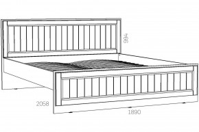 Кровать 1800 Оливия НМ 040.34-03 Х в Бакале - bakal.mebel74.com | фото 2