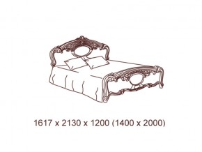 Кровать 2-х спальная 1400*2000 с ортопедом в Бакале - bakal.mebel74.com | фото
