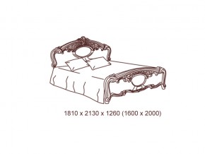 Кровать 2-х спальная 1600*2000 с ортопедом в Бакале - bakal.mebel74.com | фото