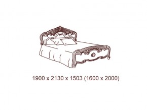 Кровать 2-х спальная 1600*2000 с основанием в Бакале - bakal.mebel74.com | фото