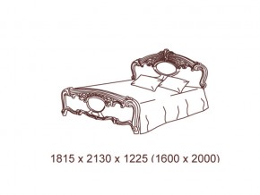 Кровать 2-х спальная 1600*2000 с основанием в Бакале - bakal.mebel74.com | фото