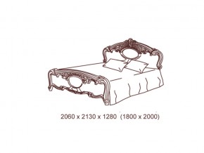 Кровать 2-х спальная 1800*2000 с основанием в Бакале - bakal.mebel74.com | фото