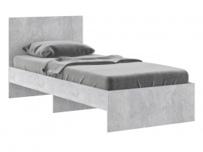 Кровать 900 Осло модуль М11 с настилом Лайт Цемент светлый в Бакале - bakal.mebel74.com | фото