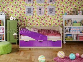 Кровать Бабочки 1600 Фиолетовый металлик в Бакале - bakal.mebel74.com | фото