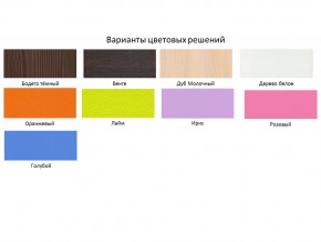 Кровать чердак Кадет 1 Белое дерево-Ирис в Бакале - bakal.mebel74.com | фото 2