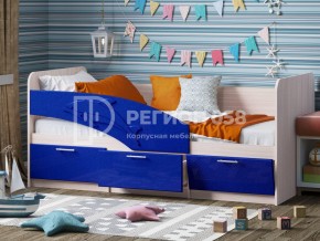 Кровать Дельфин МДФ 1600 Темно-синий металлик в Бакале - bakal.mebel74.com | фото
