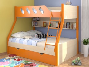 Кровать Дельта 20.02 оранжевая в Бакале - bakal.mebel74.com | фото