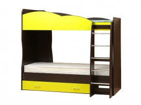 Кровать детская двухъярусная Юниор 2.1 желтая в Бакале - bakal.mebel74.com | фото