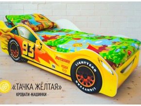 Кровать детская машина Тачка Желтая в Бакале - bakal.mebel74.com | фото