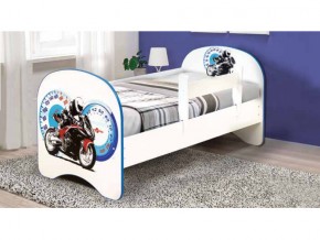 Кровать детская с фотопечатью без ящика Мотоцикл 800*1600 в Бакале - bakal.mebel74.com | фото 1