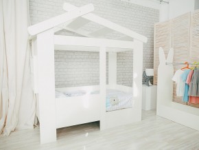Кровать детская Теремок без ящика белая в Бакале - bakal.mebel74.com | фото