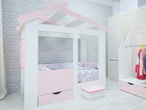 Кровать детская Теремок без ящика розовая в Бакале - bakal.mebel74.com | фото 2