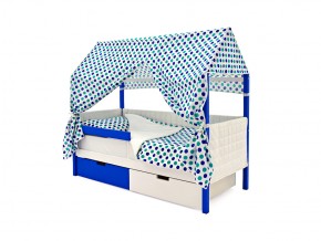 Кровать-домик мягкий Svogen с ящиками и бортиком сине-белый в Бакале - bakal.mebel74.com | фото 3