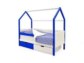 Кровать-домик мягкий Svogen с ящиками и бортиком сине-белый в Бакале - bakal.mebel74.com | фото 4