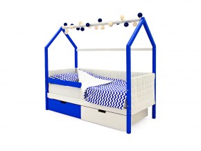 Кровать-домик мягкий Svogen с ящиками и бортиком сине-белый в Бакале - bakal.mebel74.com | фото 5