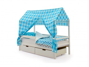 Кровать-домик Svogen с ящиками и бортиком белый в Бакале - bakal.mebel74.com | фото 4