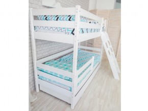 Кровать двухъярусная Сонечка с наклонной лестницей и ящиками в Бакале - bakal.mebel74.com | фото 3
