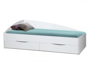 Кровать Фея-3 асимметричная 2000х900 белый в Бакале - bakal.mebel74.com | фото 1