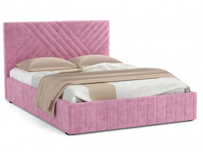 Кровать Гамма 1400 с основанием велюр тенерифе розовый в Бакале - bakal.mebel74.com | фото