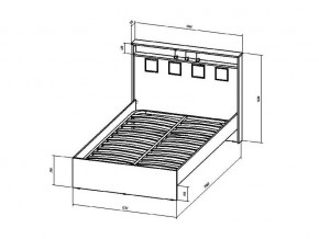 Кровать Коста-Рика 1200 в Бакале - bakal.mebel74.com | фото 2