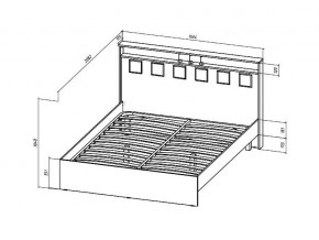 Кровать Коста-Рика 1600 в Бакале - bakal.mebel74.com | фото 2