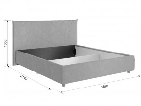 Кровать Квест 1600 велюр крем в Бакале - bakal.mebel74.com | фото 2