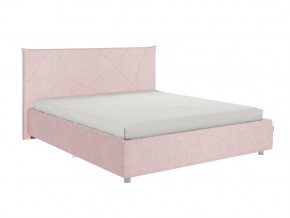 Кровать Квест 1600 велюр нежно-розовый в Бакале - bakal.mebel74.com | фото