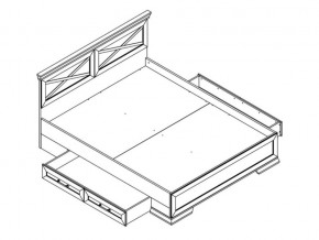 Кровать LOZ160х200 с ящиками Марсель ясень снежный в Бакале - bakal.mebel74.com | фото 2