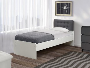 Кровать одинарная №6 800х1900 с мягкой спинкой в Бакале - bakal.mebel74.com | фото 1