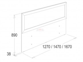 Кровать Ольга 14 1600 в Бакале - bakal.mebel74.com | фото 3