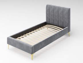 Кровать Рошаль 900 серый в Бакале - bakal.mebel74.com | фото 1