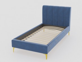 Кровать Рошаль 900 синий в Бакале - bakal.mebel74.com | фото 1