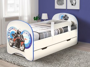 Кровать с фотопечатью с 1 ящиком Мотоцикл 800*1600 в Бакале - bakal.mebel74.com | фото