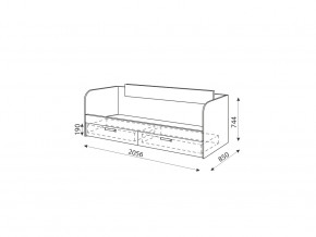 Кровать с ящиками Дуглас Модуль №13 в Бакале - bakal.mebel74.com | фото 2