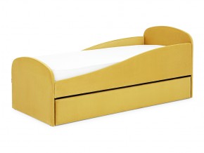 Кровать с ящиком Letmo горчичный (велюр) в Бакале - bakal.mebel74.com | фото 9