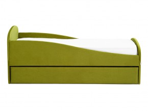 Кровать с ящиком Letmo оливковый (велюр) в Бакале - bakal.mebel74.com | фото 6