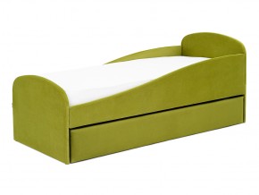 Кровать с ящиком Letmo оливковый (велюр) в Бакале - bakal.mebel74.com | фото 8