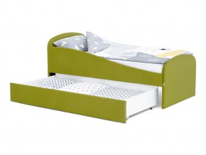 Кровать с ящиком Letmo оливковый (велюр) в Бакале - bakal.mebel74.com | фото 9