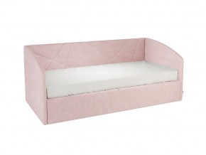 Кровать софа Бест 900 велюр нежно-розовый в Бакале - bakal.mebel74.com | фото 4