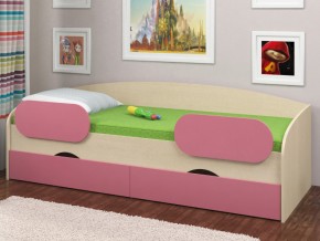 Кровать Соня 2 дуб молочный-розовый в Бакале - bakal.mebel74.com | фото 2