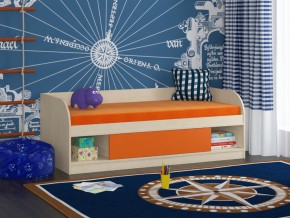 Кровать Соня 4 дуб молочный-оранжевый в Бакале - bakal.mebel74.com | фото