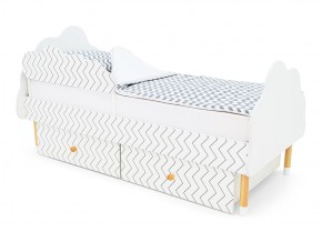 Кровать Stumpa Облако бортик и ящики рисунок Геометрия Зигзаги в Бакале - bakal.mebel74.com | фото 1