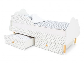Кровать Stumpa Облако бортик и ящики рисунок Геометрия Зигзаги в Бакале - bakal.mebel74.com | фото 5