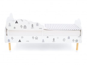 Кровать Stumpa Облако с бортиком рисунок Домики в Бакале - bakal.mebel74.com | фото 3