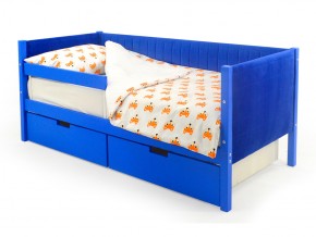 Кровать-тахта мягкая Svogen с ящиками и бортиком синий в Бакале - bakal.mebel74.com | фото