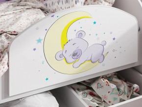 Кровать Звездочка с бортиком Белый-фиолетовый в Бакале - bakal.mebel74.com | фото 2