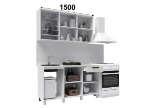 Кухня Диор 1500 дуб крафт белый в Бакале - bakal.mebel74.com | фото 2