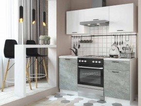 Кухня модульная Дуся белый бриллиант-цемент в Бакале - bakal.mebel74.com | фото 2