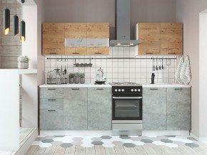 Кухня модульная Дуся дуб бунратти-цемент в Бакале - bakal.mebel74.com | фото