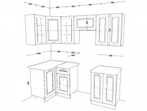 Кухонный гарнитур 10 Белый Вегас 1000х2200 мм в Бакале - bakal.mebel74.com | фото 2